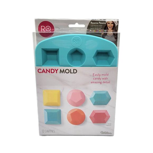 Wilton Other - Wilton Silicone Candy Mold Gem Geometric Wax Melts Sugarcraft Christmas Gift